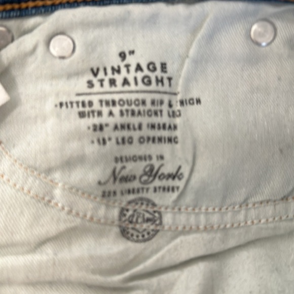 J. Crew 9” Vintage Slim Straight with Perfecting Pockets Raw Hem Size 29 NWOT - Picture 9 of 14